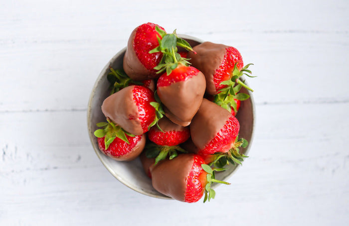 Recette Saint Valentin : Les fraises au chocolat CBD