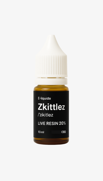 🎁 E-Liquid Zkittlez 20% CBD (100% Rabatt)