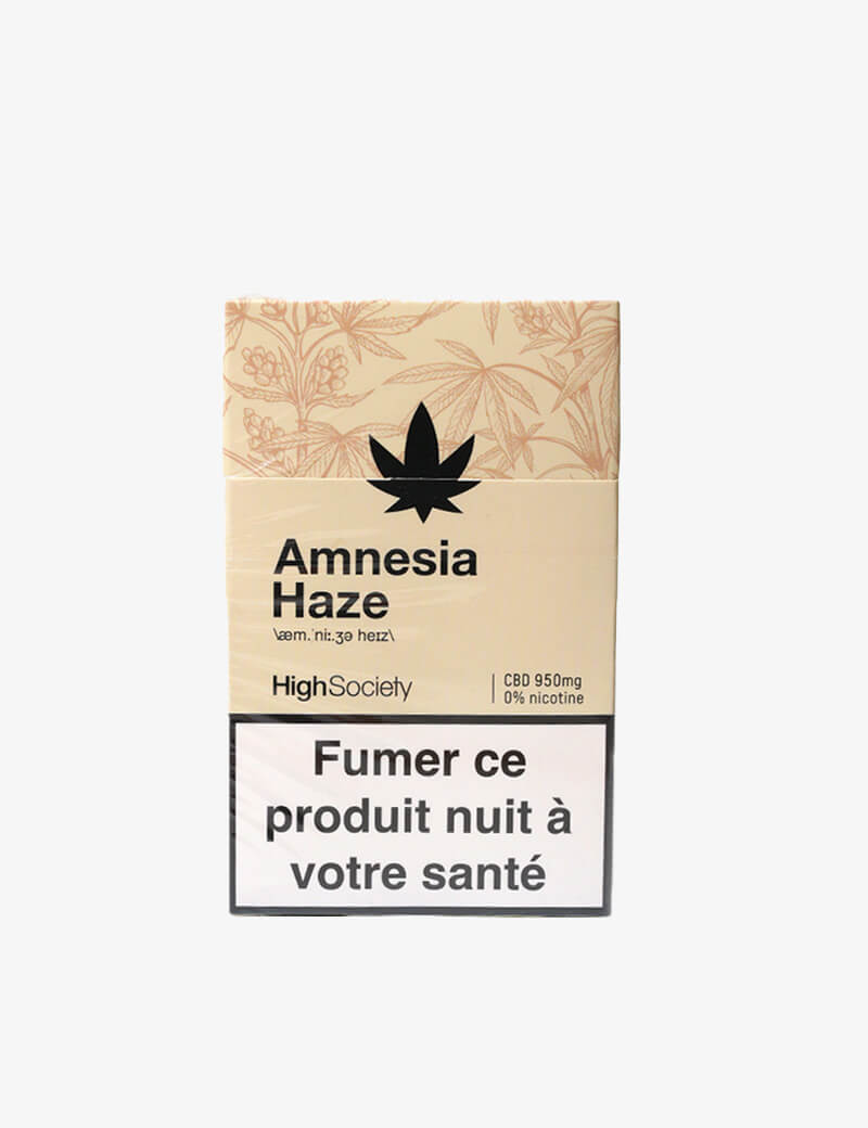 Packung mit 20 Amnesia Haze-Zigaretten